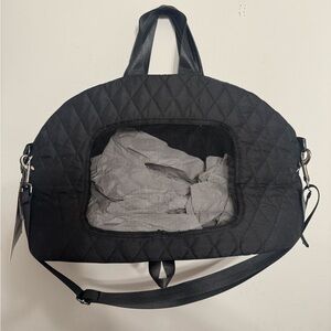 Kensington kennel club  Stylish Black Quilted pet carrier Bag